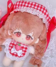 甘酸っぱいストロベリーチェックのベレーとスタイ 熟れたてれっど