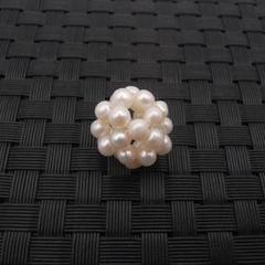 1点限★淡水パールビーズ ボール ホワイト 径約16.5mm 1個