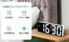 LED時計 目覚まし時計 カレンダー表示 温度表示 アラーム機能 USB充電