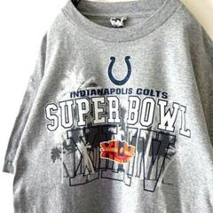 コルツスーパーボウル インディアナポリス Tシャツ グレー 古着
