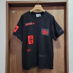 adidas アディダス ロゴ ロゴT 古着