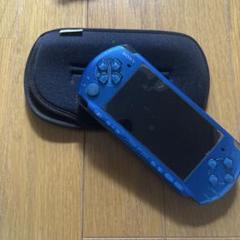青色 PSP 本体 ケース付き