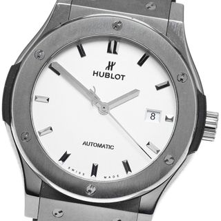 ウブロ HUBLOT 542.NX.2611.LR クラシックフュージョン チタニウム 自動巻き メンズ 良品 保証書付き_863727