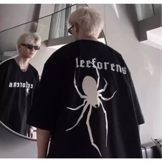 【大人気】メンズ　トップス　半袖　ＸＬ　スパイダー　ヒップホップ