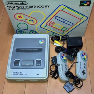 SFC 1CHIPスーパーファミコン 後期総合型 本体セット 外箱付き 希少品