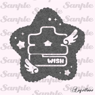 175┊︎NCT WISH ペンライト ステッカー シオン 反射シート