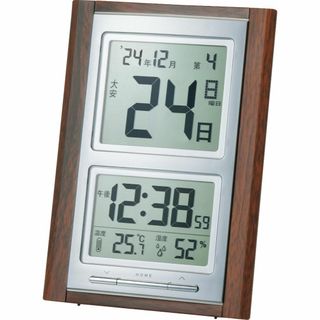 【在庫処分】ADESSO(アデッソ) 日めくり電波時計 デジタル 置き掛け兼用 